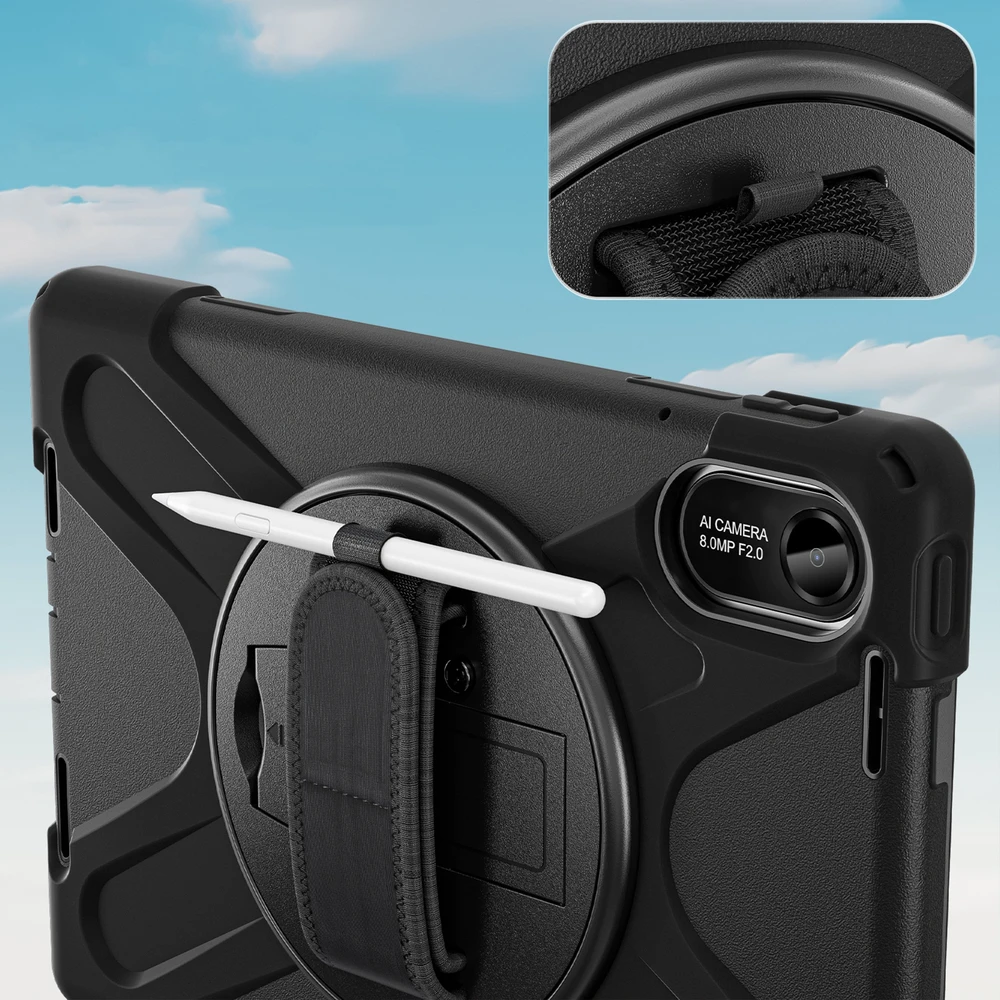Planšetinio kompiuterio dėklas 4kom.pl Armor, skirtas Xiaomi Redmi Pad 2 11 2025, šarvuotas / Redmi Pad 2 11 2025 – apsauginis su stovu
