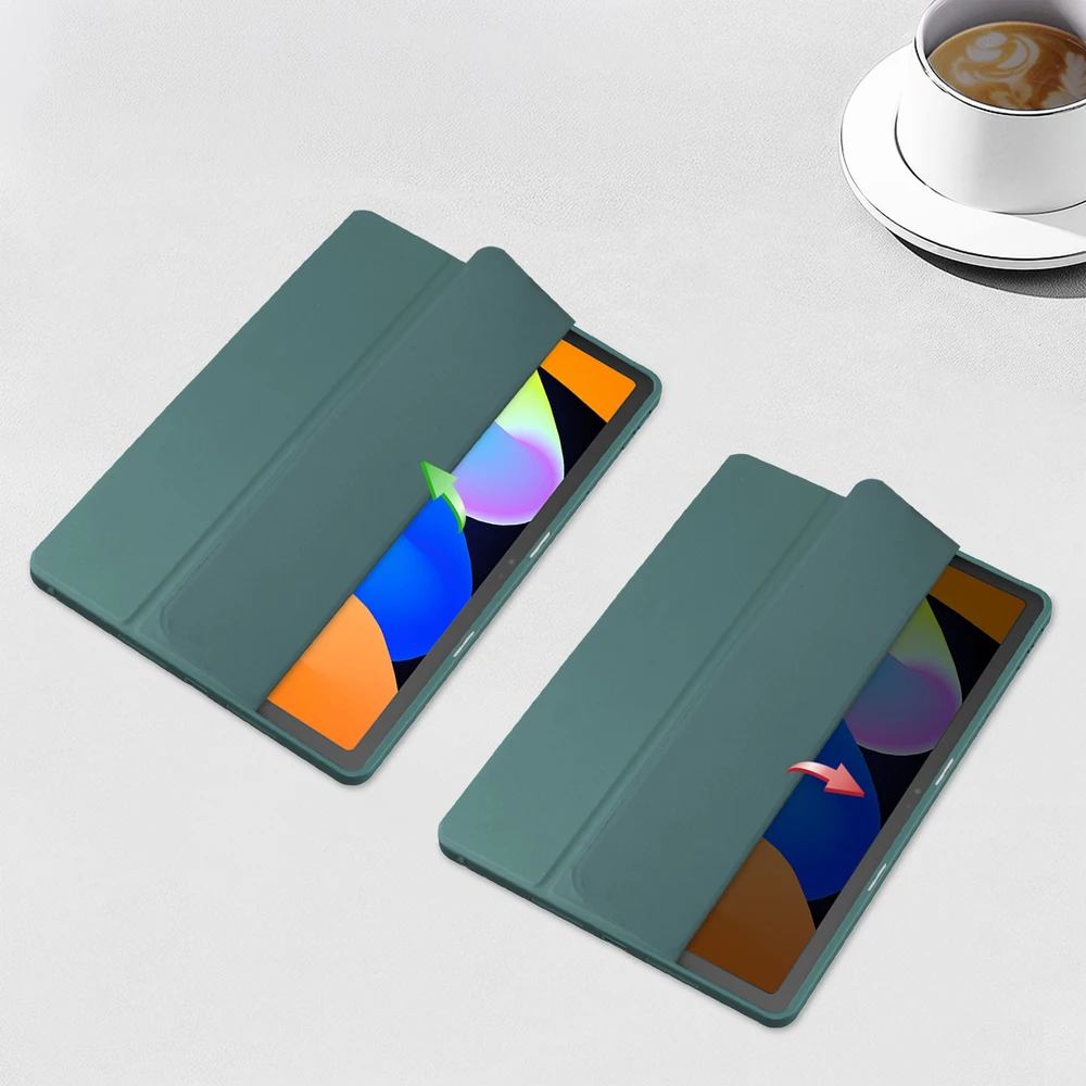 Planšetinio kompiuterio dėklas 4kom.pl „CrystalClear“ dėklas, skirtas „Lenovo Idea Tab 11 2025“ – su stovu ir rašiklio laikikliu