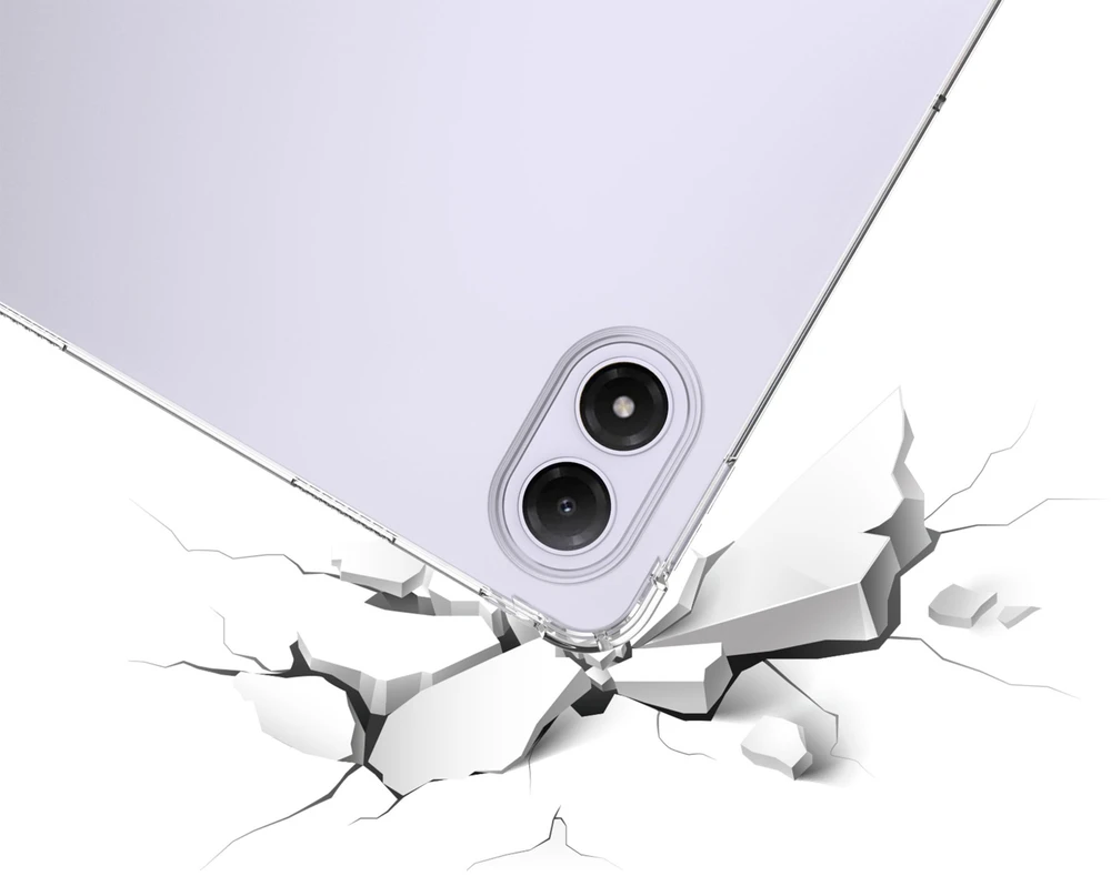 Planošetinio kompiuterio dėklas 4kom.pl dėklas skirtas Xiaomi Redmi Pad 2 Pro 12.1 2025 / Poco Pad M1 / Poco Pad M1 – permatoma silikoninė nugarėlė