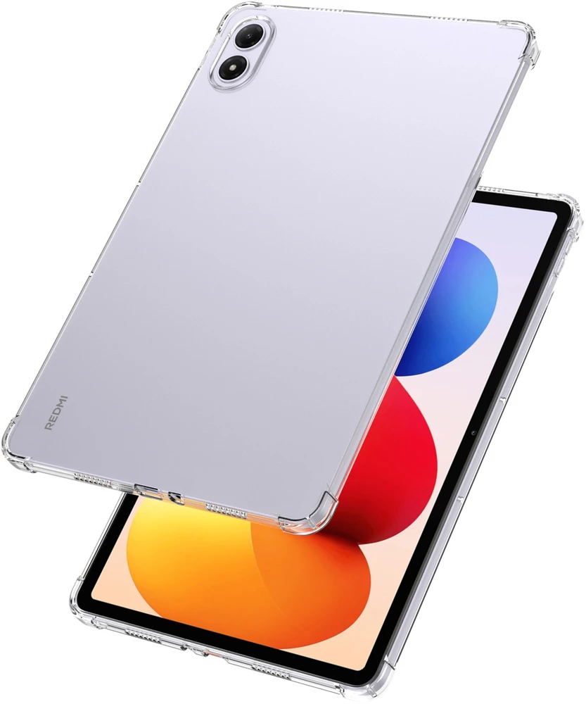 Planošetinio kompiuterio dėklas 4kom.pl dėklas skirtas Xiaomi Redmi Pad 2 Pro 12.1 2025 / Poco Pad M1 / Poco Pad M1 – permatoma silikoninė nugarėlė