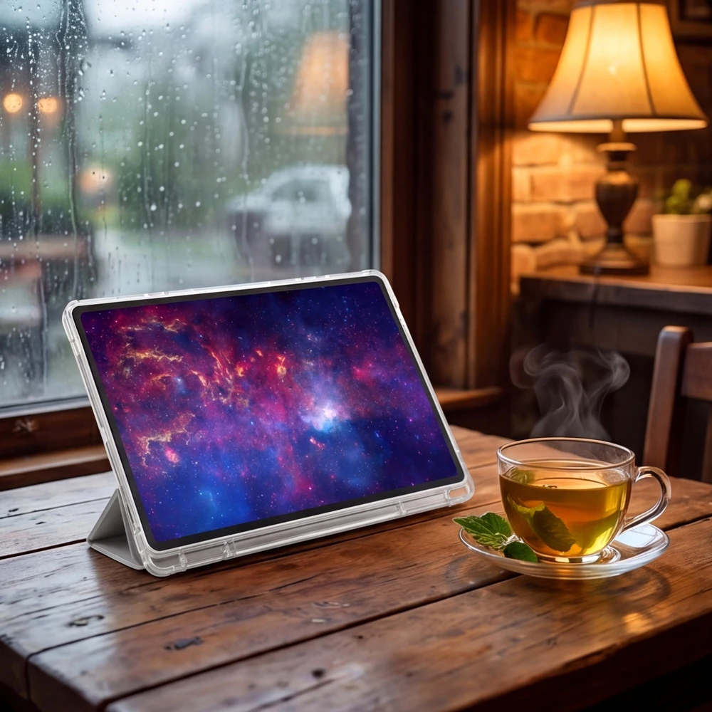 4kom.pl trijų dalių planšetinio kompiuterio dėklas, skirtas „Samsung Galaxy Tab A11+ Plus 10.9 2025 / A9+ Plus 11 2023“ – su stovu ir rašiklio laikikliu