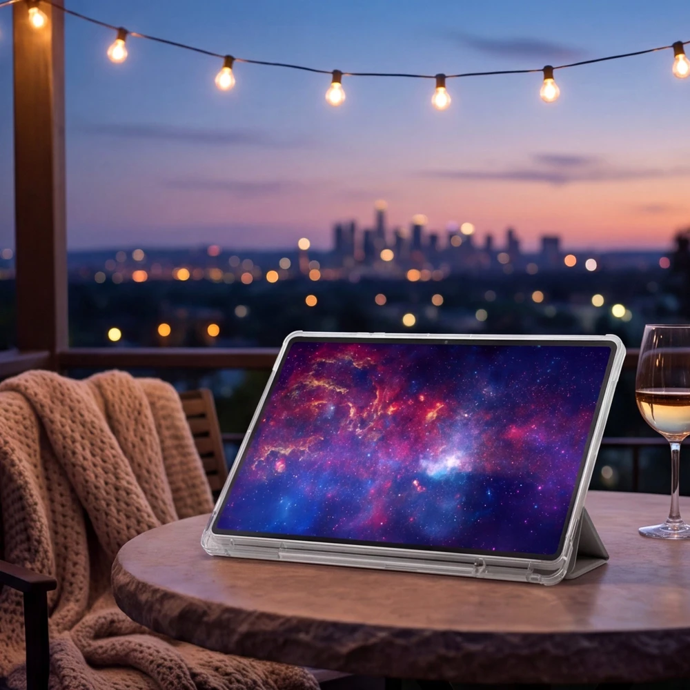 4kom.pl trijų dalių planšetinio kompiuterio dėklas, skirtas „Samsung Galaxy Tab A11+ Plus 10.9 2025 / A9+ Plus 11 2023“ – su stovu ir rašiklio laikikliu