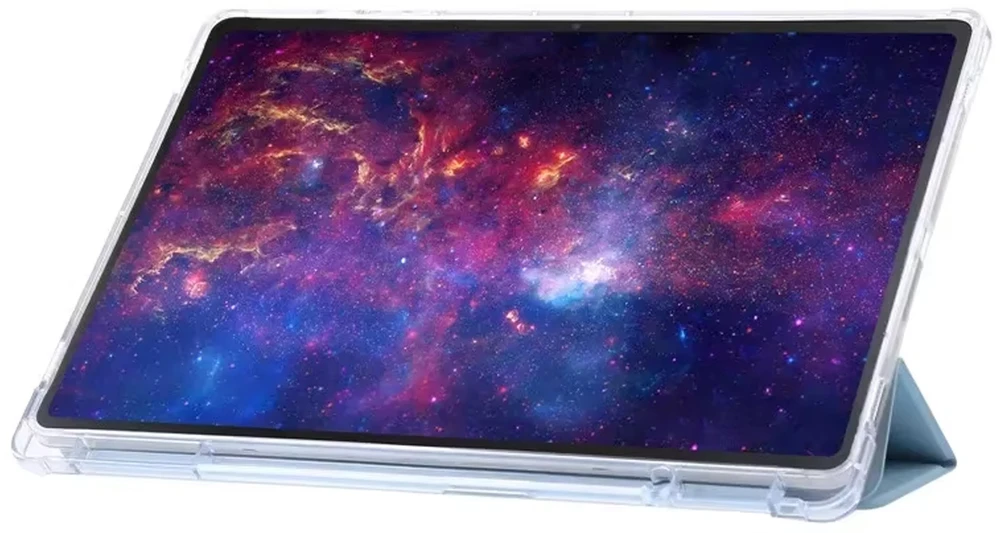 Planšetinio kompiuterio dėklas 4kom.pl TriFold skirtas Samsung Galaxy Tab A11+ Plus 10.9 2025 / A9+ Plus 11 2023 – su stovu ir vieta rašikliui (składane ochronne su klapką do tabletu case)
