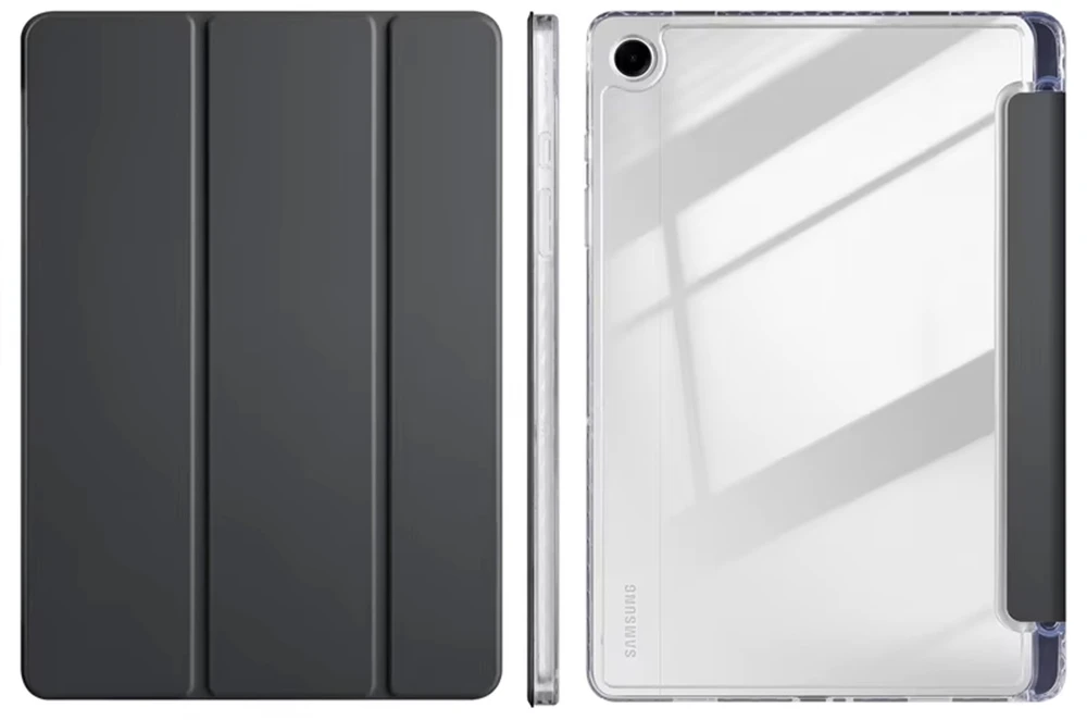 4kom.pl trijų dalių planšetinio kompiuterio dėklas, skirtas „Samsung Galaxy Tab A11+ Plus 10.9 2025 / A9+ Plus 11 2023“ – su stovu ir rašiklio laikikliu