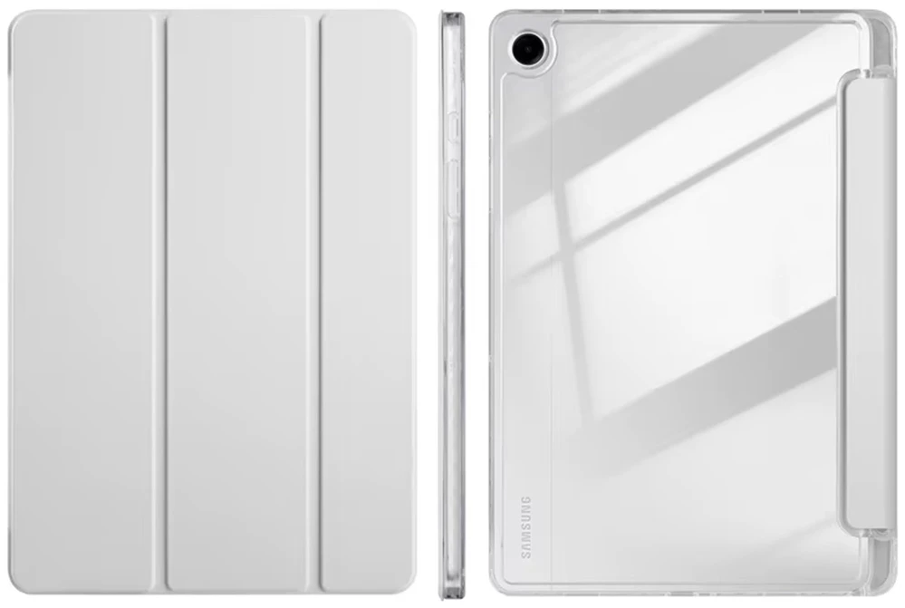 4kom.pl trijų dalių planšetinio kompiuterio dėklas, skirtas „Samsung Galaxy Tab A11+ Plus 10.9 2025 / A9+ Plus 11 2023“ – su stovu ir rašiklio laikikliu