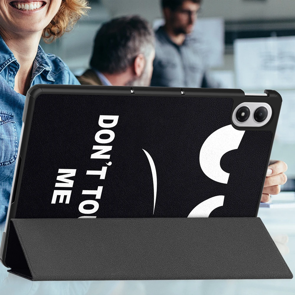 Planšetinio kompiuterio dėklas 4kom.pl skirtas Xiaomi Redmi Pad 2 Pro 12.1 2025 / Poco Pad M1 / Redmi Pad Pro 12.1 2024 – apsauginis su stovu (su klapką wzór składane plecki ochronne)
