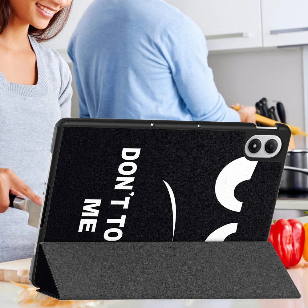 Planšetinio kompiuterio dėklas 4kom.pl skirtas Xiaomi Redmi Pad 2 Pro 12.1 2025 / Poco Pad M1 / Redmi Pad Pro 12.1 2024 – apsauginis su stovu (su klapką wzór składane plecki ochronne)