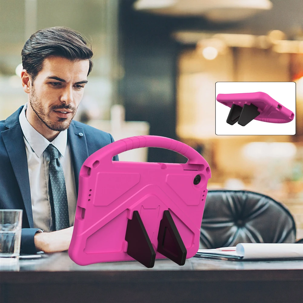 Planšetinio kompiuterio dėklas 4kom.pl FunColor, skirtas Lenovo Tab 10.1 2025 – apsauginis su stovu, jungčių ir mygtukų prieiga