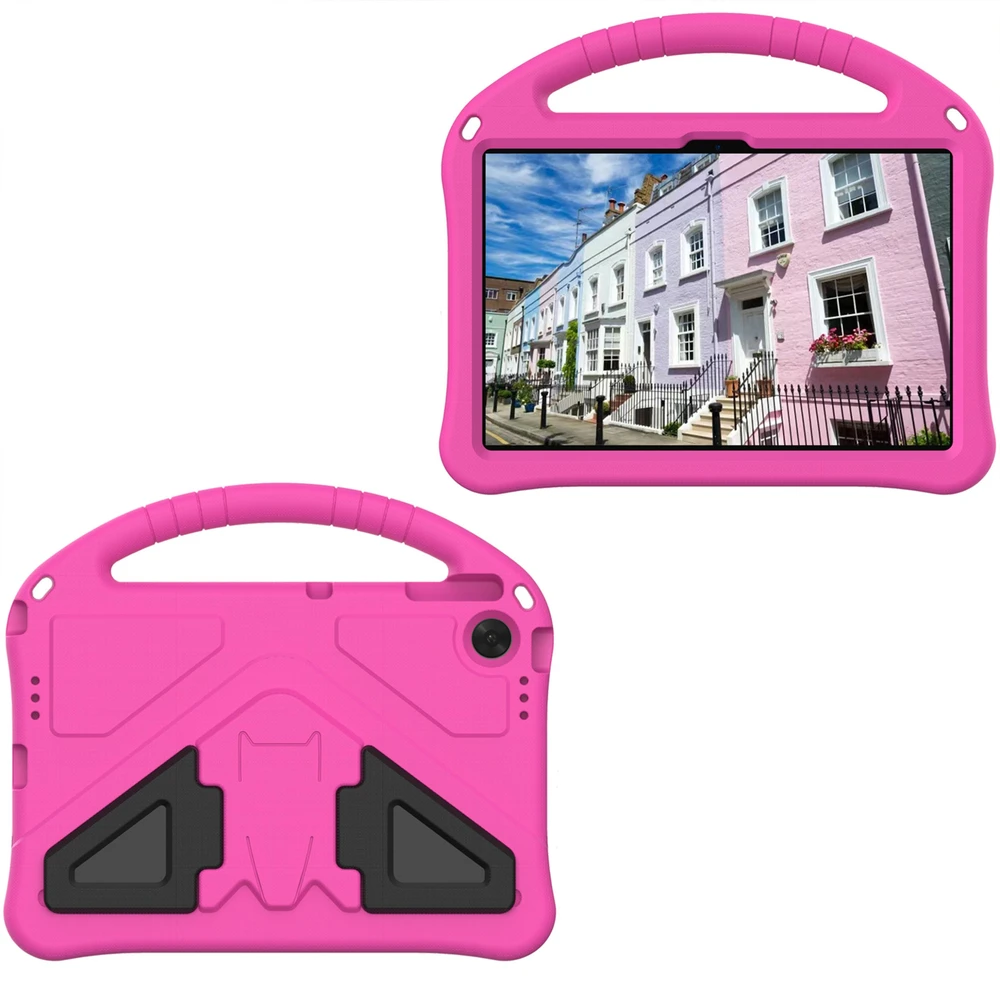 Planšetinio kompiuterio dėklas 4kom.pl FunColor, skirtas Lenovo Tab 10.1 2025 – apsauginis su stovu, jungčių ir mygtukų prieiga
