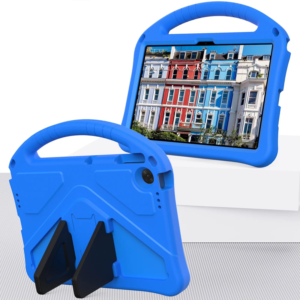 Planšetinio kompiuterio dėklas 4kom.pl FunColor, skirtas Lenovo Tab 10.1 2025 – apsauginis su stovu, jungčių ir mygtukų prieiga
