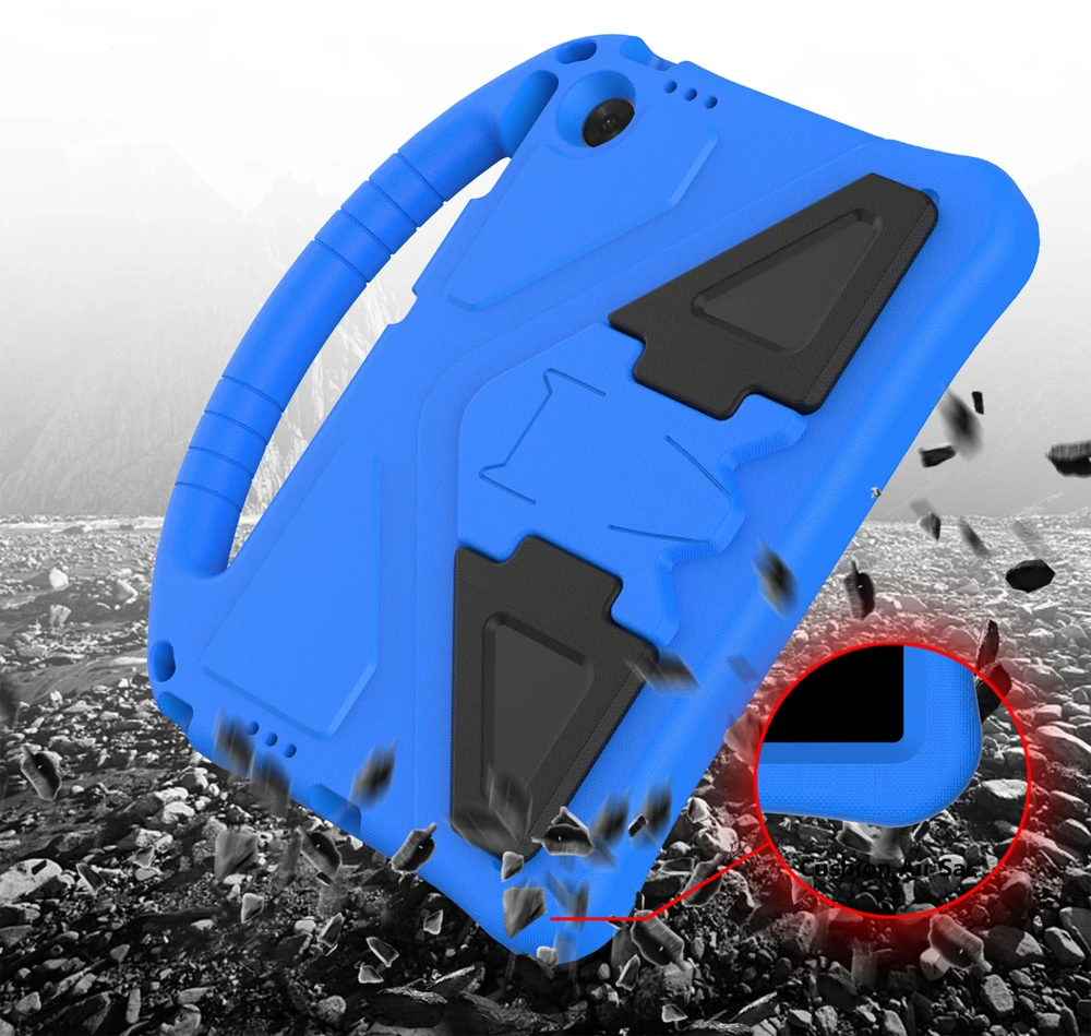 Planšetinio kompiuterio dėklas 4kom.pl FunColor, skirtas Lenovo Tab 10.1 2025 – apsauginis su stovu, jungčių ir mygtukų prieiga