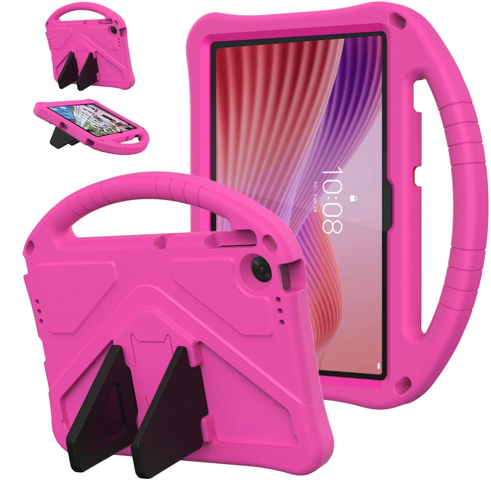 Planšetinio kompiuterio dėklas 4kom.pl FunColor, skirtas Lenovo Tab 10.1 2025 – apsauginis su stovu, jungčių ir mygtukų prieiga