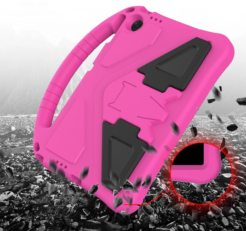 Planšetinio kompiuterio dėklas 4kom.pl FunColor, skirtas Lenovo Tab 10.1 2025 – apsauginis su stovu, jungčių ir mygtukų prieiga