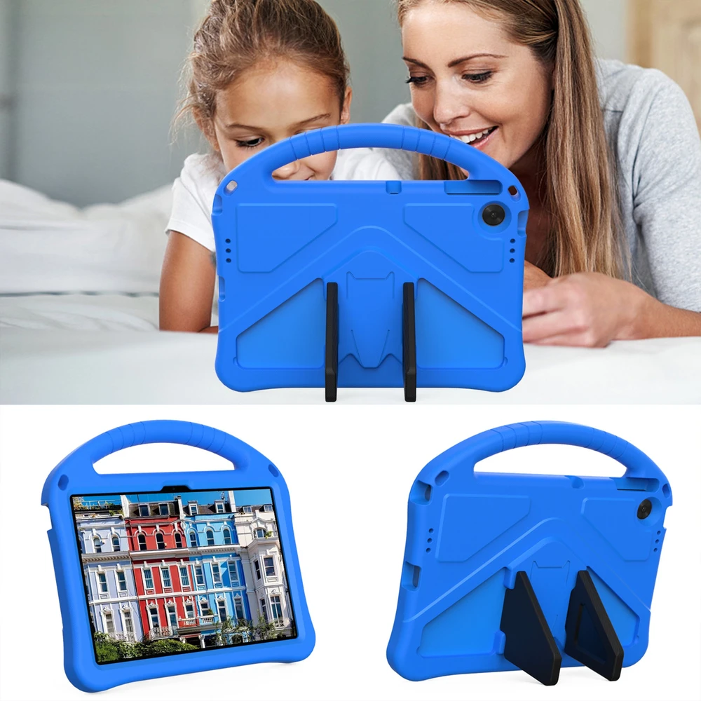 Planšetinio kompiuterio dėklas 4kom.pl FunColor, skirtas Lenovo Tab 10.1 2025 – apsauginis su stovu, jungčių ir mygtukų prieiga