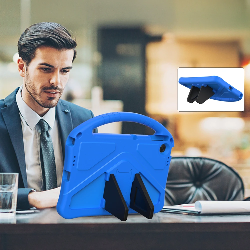 Planšetinio kompiuterio dėklas 4kom.pl FunColor, skirtas Lenovo Tab 10.1 2025 – apsauginis su stovu, jungčių ir mygtukų prieiga