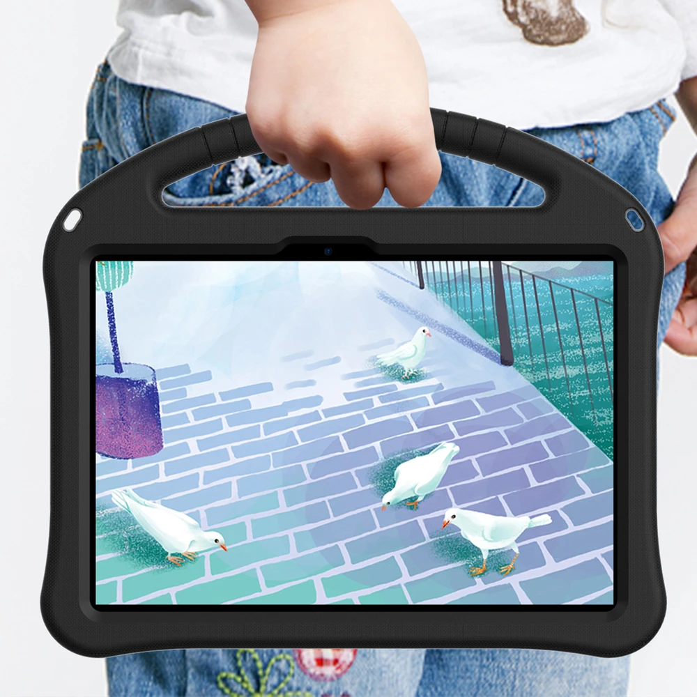 Planšetinio kompiuterio dėklas 4kom.pl FunColor, skirtas Xiaomi Pad 7 / Pad 7 Pro 11.2, šarvuotas / Xiaomi Pad 7 Pro, juodas – apsauginis su stovu
