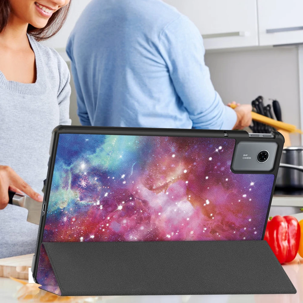 Planšetinio kompiuterio dėklas 4kom.pl Grafinis Lenovo Idea Tab 11 su dangteliu – apsauginis su stovu