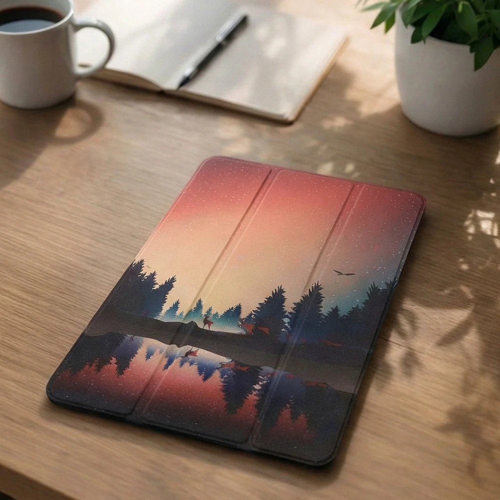 Planšetinio kompiuterio dėklas 4kom.pl Grafinis Xiaomi Pad 7 / Pad 7 Pro 11.2 su dangteliu / Xiaomi Pad 7 Pro - apsauginis su stovu