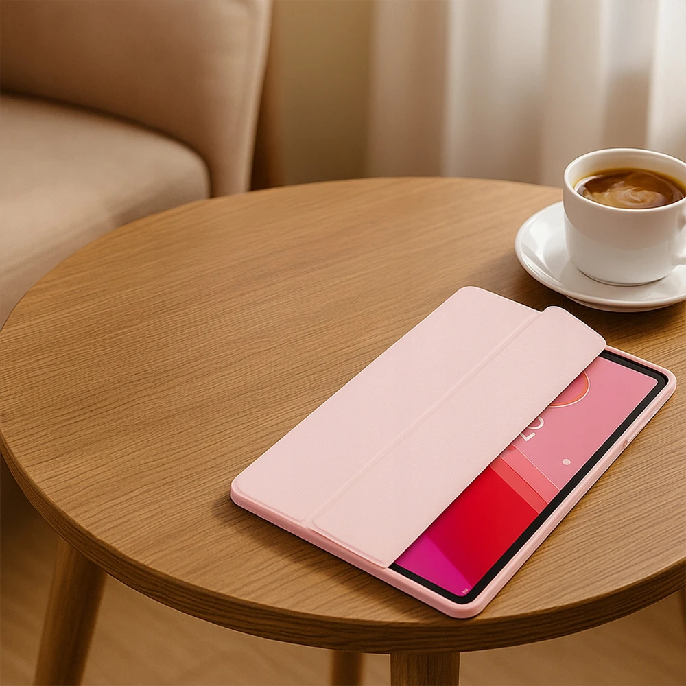 Planošinio kompiuterio dėklas 4kom.pl Smart Crystal Case skirtas Lenovo Tab M11 TB330FU 10.95'' (rožinis)