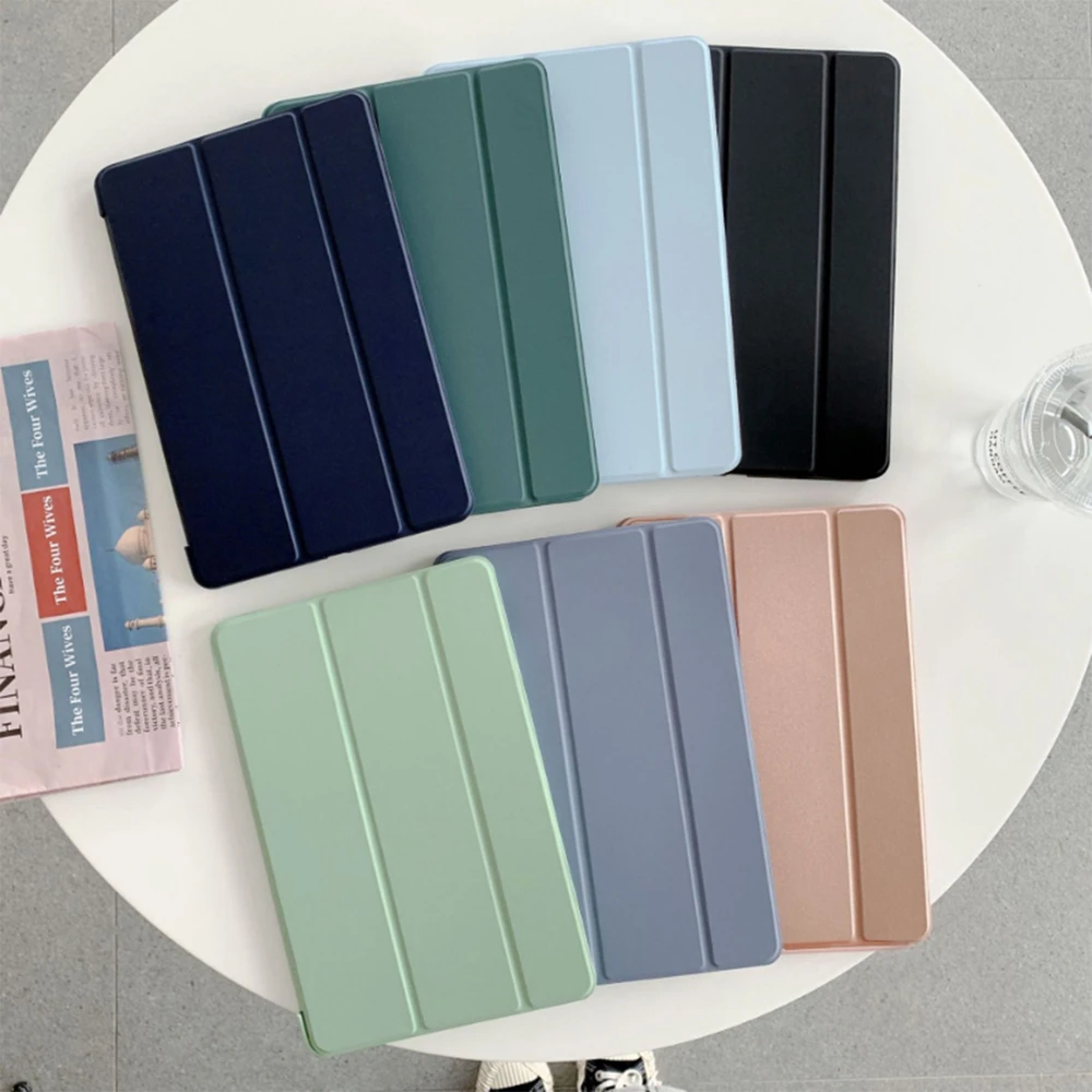 Planšetinio kompiuterio dėklas 4kom.pl Smart, skirtas Xiaomi Redmi Pad 2 11 2025, su dangteliu, tamsiai mėlynas – apsauginis su stovu