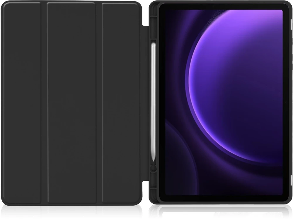 Dėklas na tablet 4kom.pl Smart Pieštukas do Samsung Galaxy Tab S9 SM X716 S9 FE S10 FE Lite, juoda - ochronne
