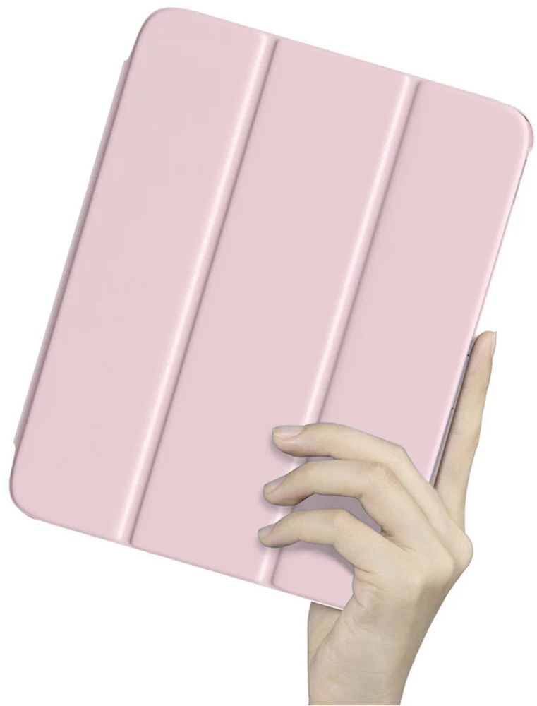 4kom.pl Smart planšetinio kompiuterio dėklas su rašiklio laikikliu, skirtas Samsung Galaxy Tab S9 / S9 S10, rausvas – apsauginis su stovu