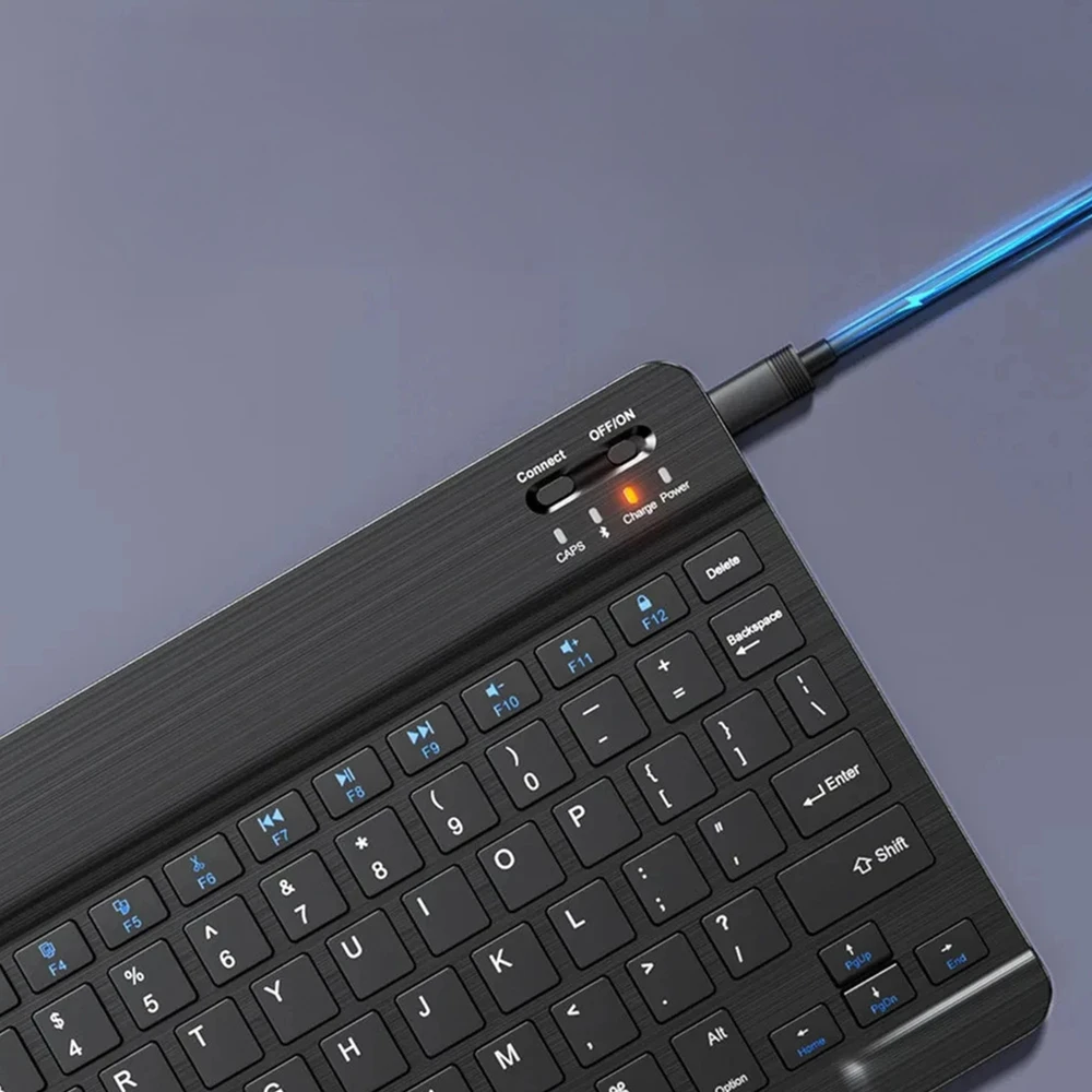 Strado-Tech Z klaviatūra Bluetooth, skirta Redmi Pad 2 Pro 2025 - apsauginis su stovu, prieiga prie prievadų ir mygtukų