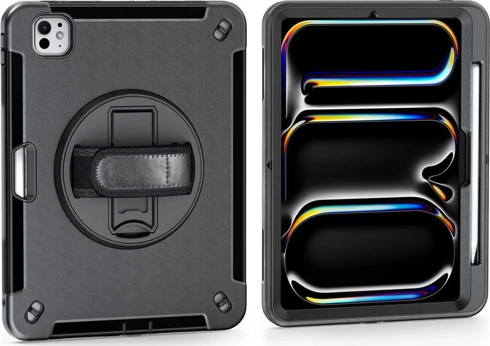 „4smarts Rugged Case Grip“, skirta 11 colių „iPad Pro“ (M4, 2024 m.)