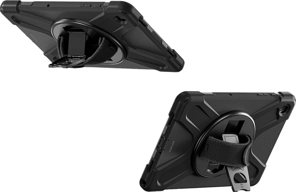 Šarvuotas dėklas su rankena 4smarts Rugged Dėklas Grip, skirtas Samsung Galaxy Tab S10 Lite / S10 FE / S9 FE /
