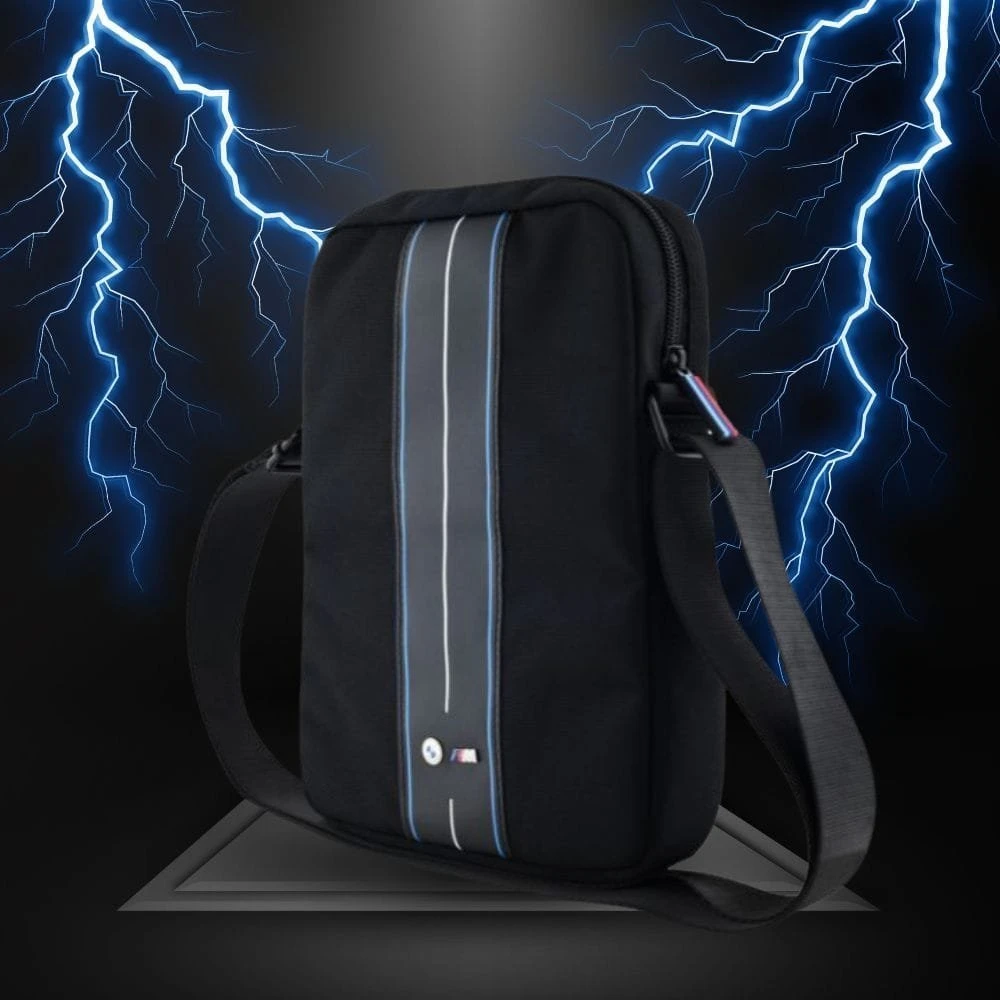 Bag BMW BMTB8COMPVSKL Planšetė 8″ juodos spalvos Nylon Mėlyna Stripe