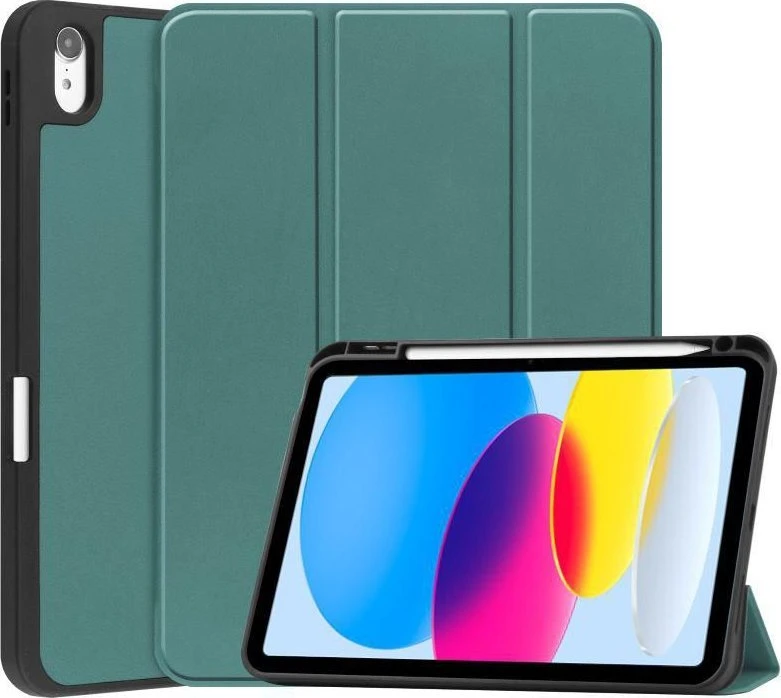 Dėklas na tablet CoreParts CoreParts TABX-IP10-COVER25 etui na tablet 27,7 cm (10.9'') Dėklas su klapką Žalias