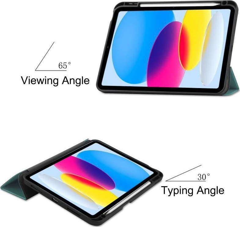 Dėklas na tablet CoreParts CoreParts TABX-IP10-COVER25 etui na tablet 27,7 cm (10.9'') Dėklas su klapką Žalias
