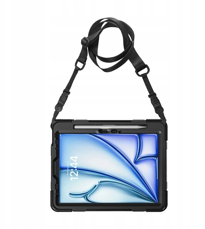 Crong Defender Plus - Rugged dėklas Apple iPad Air 11" M3 2025 / M2 2024 juodos spalvos