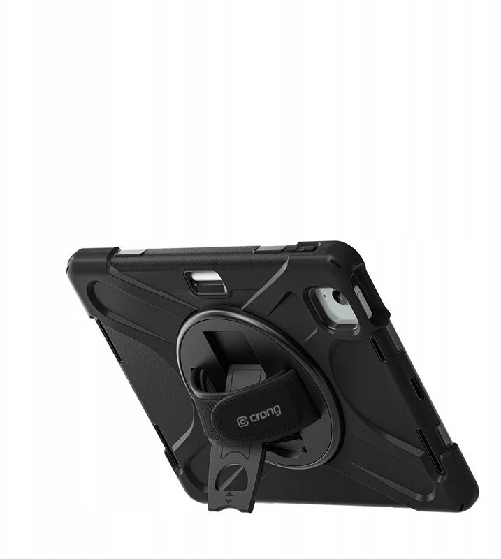 Crong Defender Plus - Rugged dėklas Apple iPad Air 11" M3 2025 / M2 2024 juodos spalvos