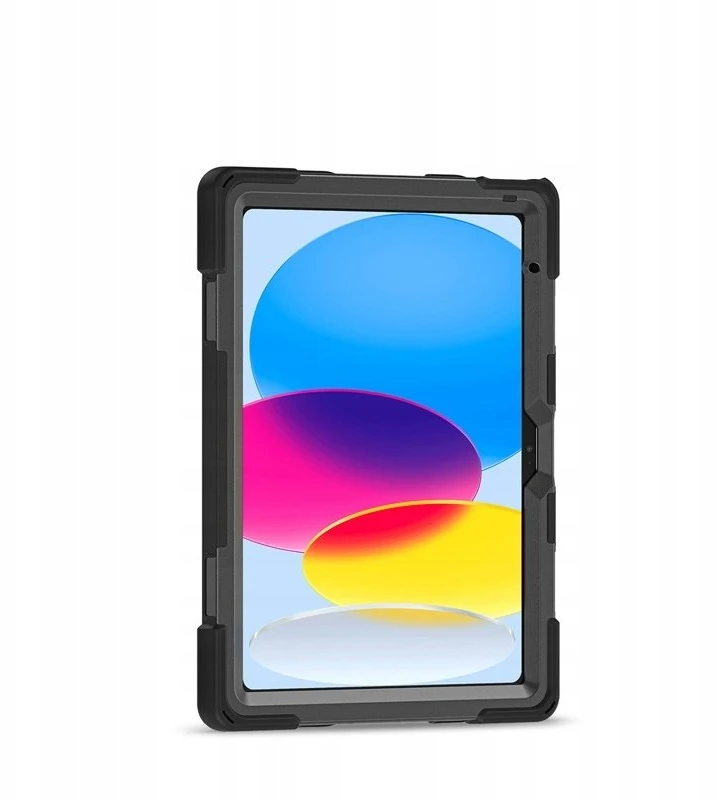 Crong Defender Plus - Rugged dėklas Apple iPad 11" A16 2025 / 10.9" 2022 juodos spalvos
