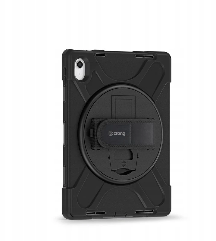 Crong Defender Plus - Rugged dėklas Apple iPad 11" A16 2025 / 10.9" 2022 juodos spalvos