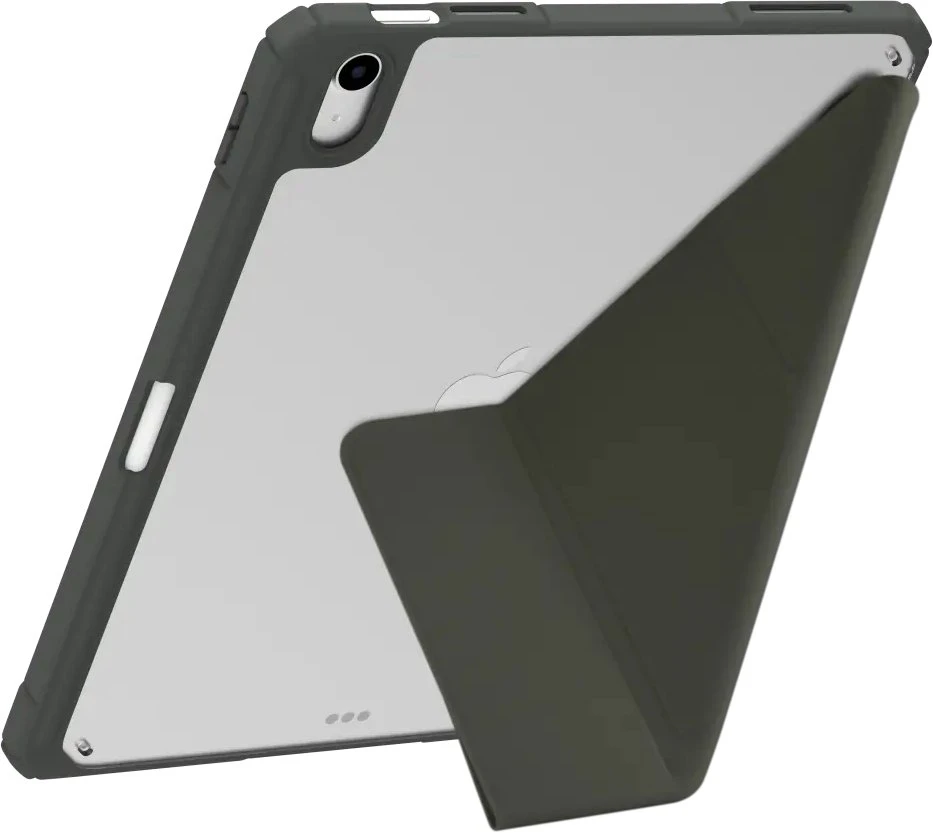 „dbramante London“ dėklas planšetei ICON, skirtas planšetei su plastiko dangteliu, miško žalumo, tinka Apple 11 colių iPad Air M3 Wi-Fi, M3 Wi-Fi + Cellular