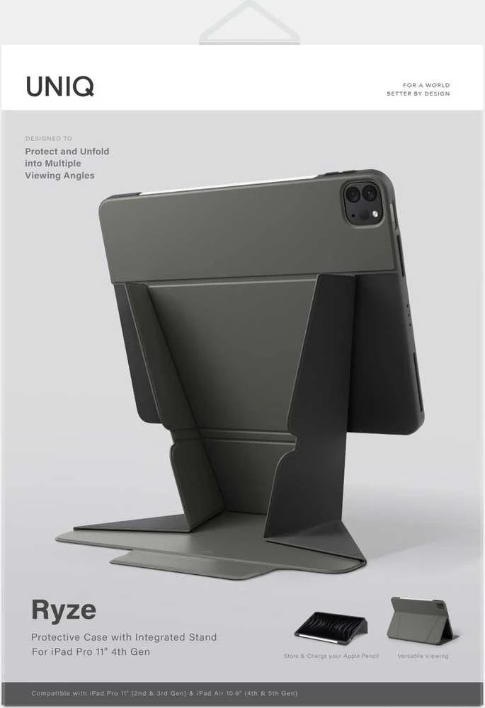 UNIQ Ryze Dėklas Apple iPad Pro 11 (2021-2022) / Air 10.9″ (2020-2022) žalios spalvos