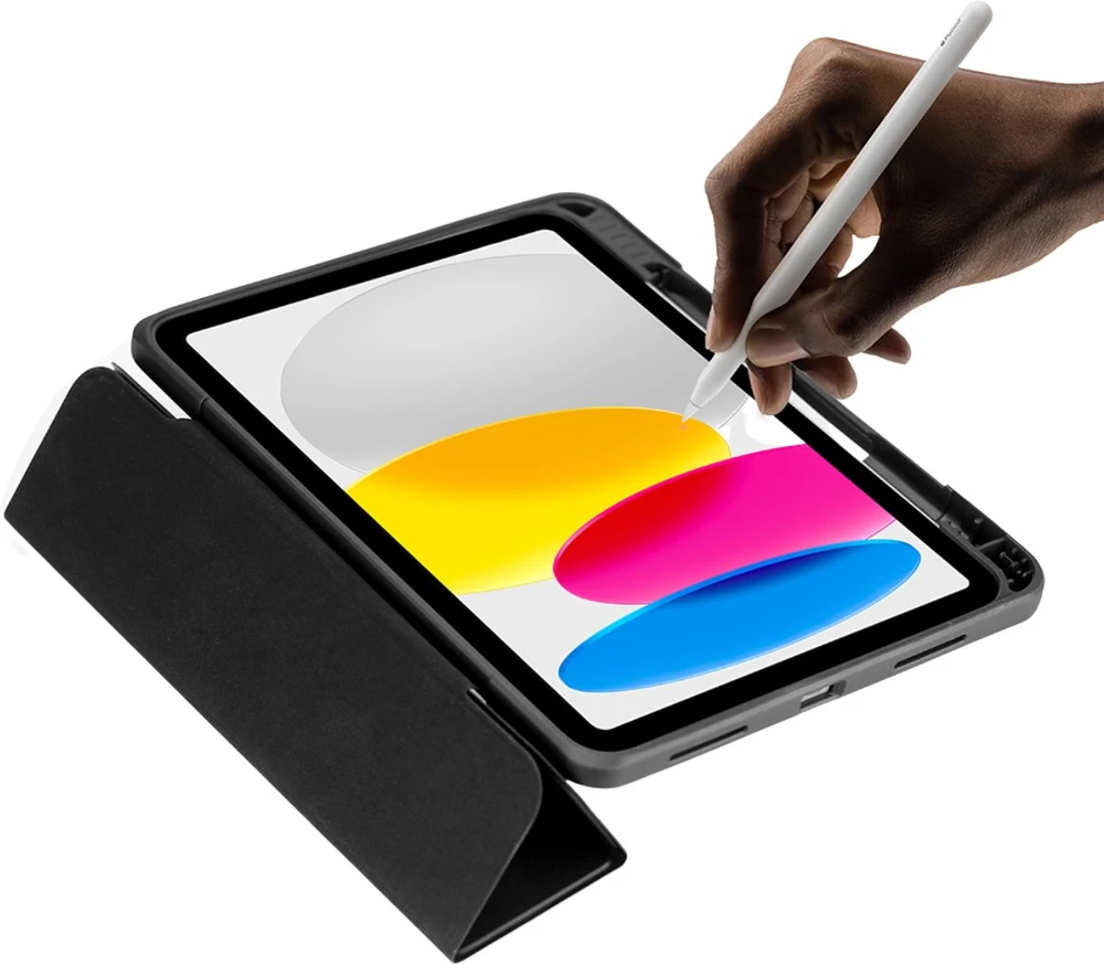 Dėklas na tablet DEQSTER 40-1013765 etui na tablet 27,7 cm (10.9") Dėklas su klapką Juodas