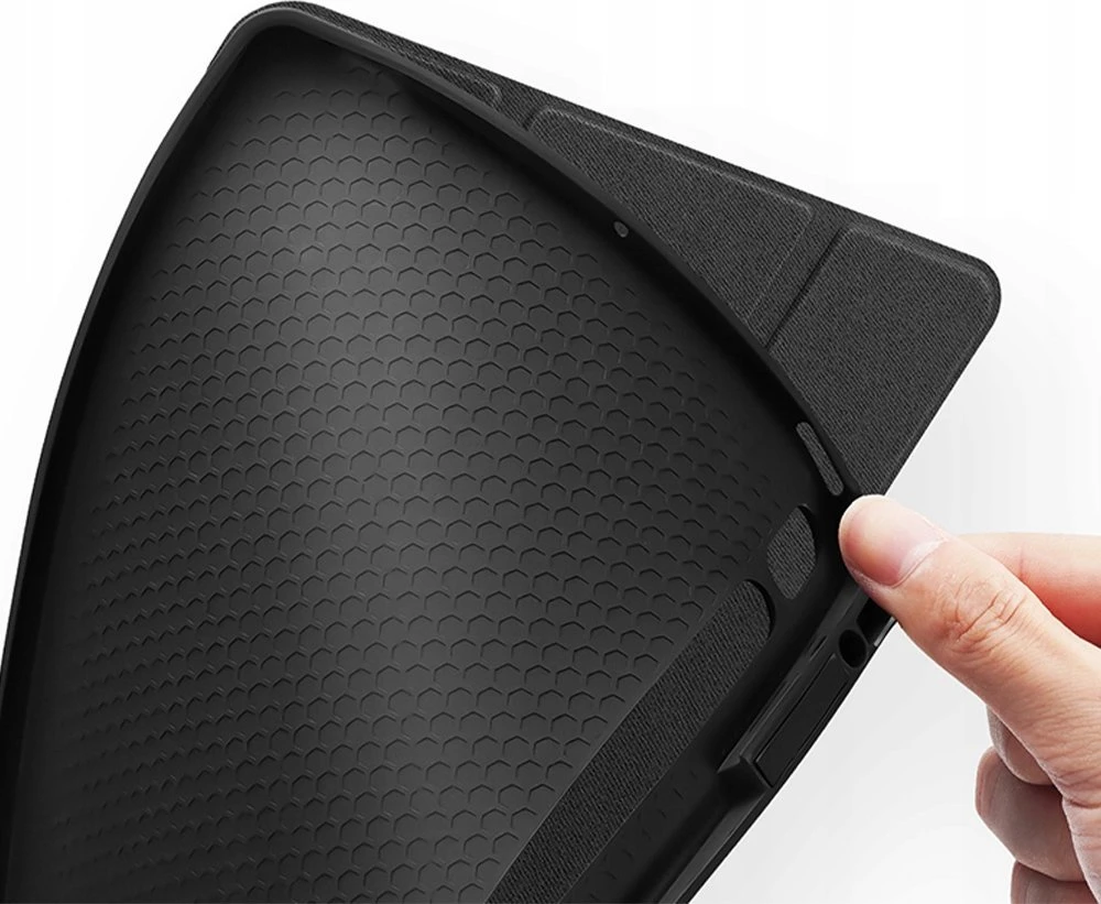 Dux Ducis Domo PU Odinis dėklas with Stand skirtas Samsung Tab S10+ / S9+ / S9 FE+ – juodos spalvos