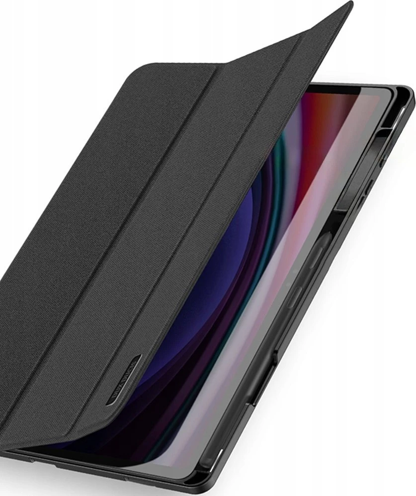 Dux Ducis Domo PU Odinis dėklas with Stand skirtas Samsung Tab S10+ / S9+ / S9 FE+ – juodos spalvos