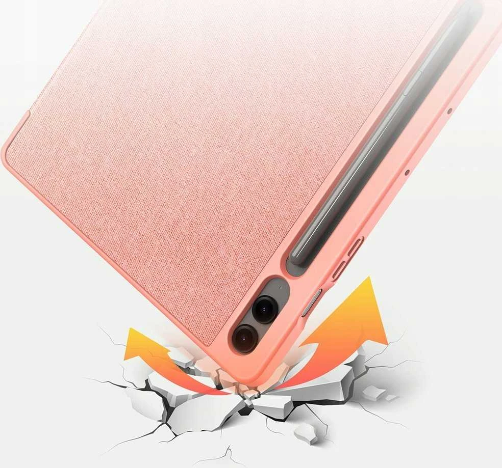 Dėklas Dux Ducis Domo Samsung X610/X616 Tab S9 FE Plus rožinis