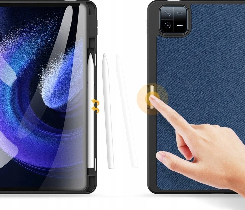 Dux Ducis Domo with flap and smart sleep for Xiaomi Pad 6 / 6 Pro – dėklas planšetiniam kompiuteriui mėlynos spalvos