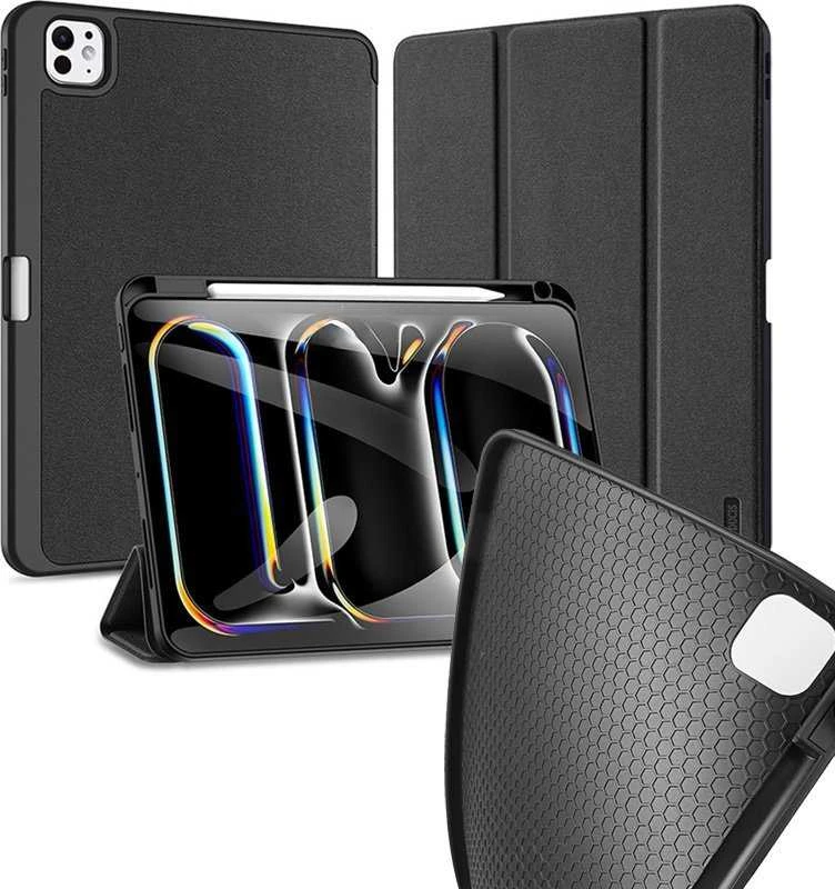 DUX DUCIS dėklas DOMO sulenkiamas su pieštuko laikikliu skirtas Apple iPad Pro 11 (2024) juodos spalvos