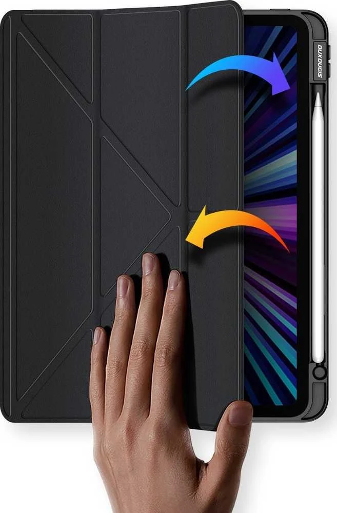DUX DUCIS dėklas MAGI su pieštuko laikikliu iPad Pro 11 (2018/2020/2021/2022) juodas
