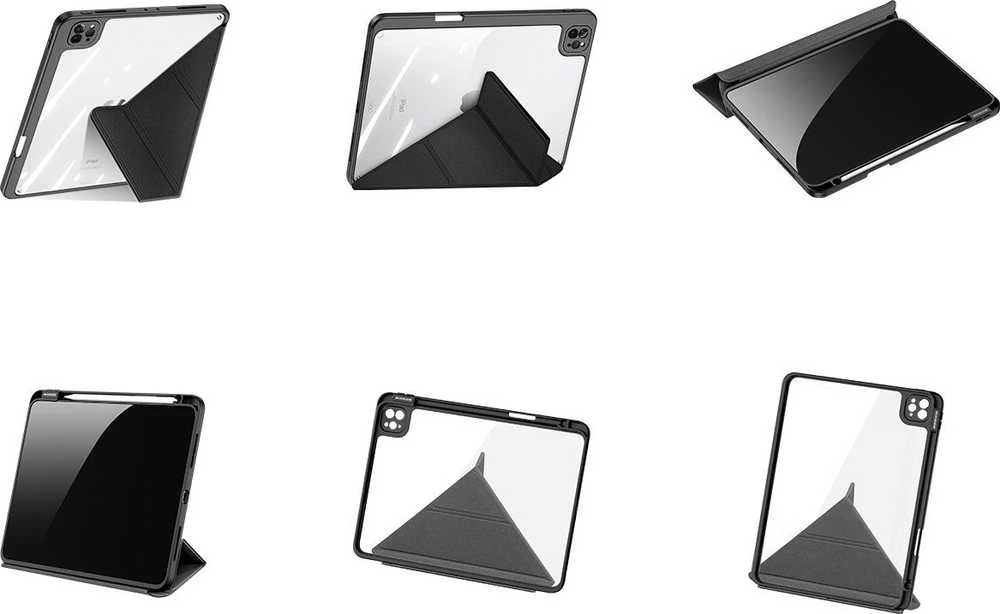 DUX DUCIS dėklas MAGI su pieštuko laikikliu iPad Pro 11 (2018/2020/2021/2022) juodas