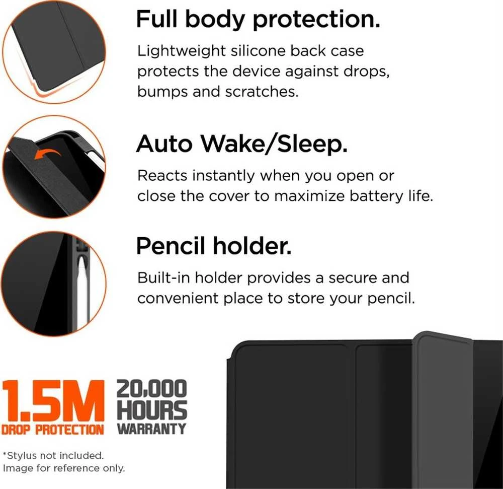 Dėklas na tablet Eiger Eiger Storm Stylus 250m Case iPad 10.9 (2022) juodas