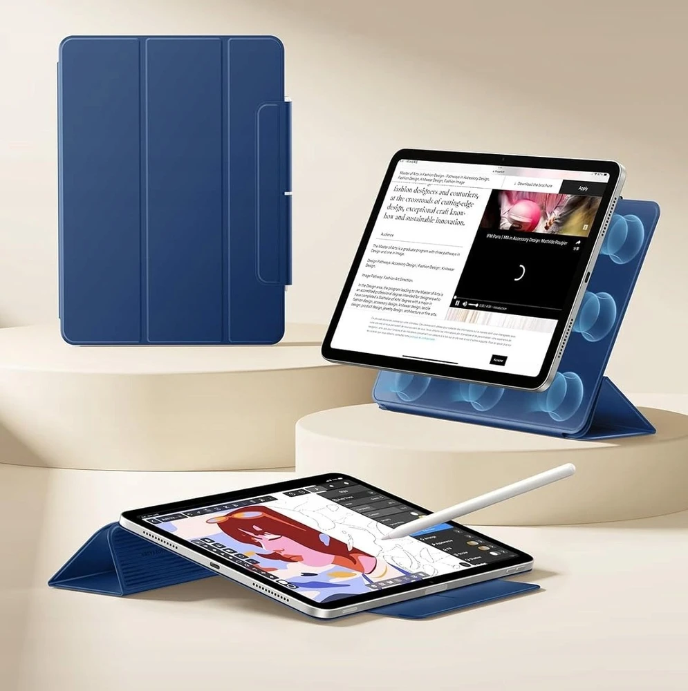 ESR „Rebound“ magnetinis dėklas, skirtas „iPad Air 10.9“ (2020/2022) / 11“ (2024/2025/2026) – tamsiai mėlynas Mėlyna