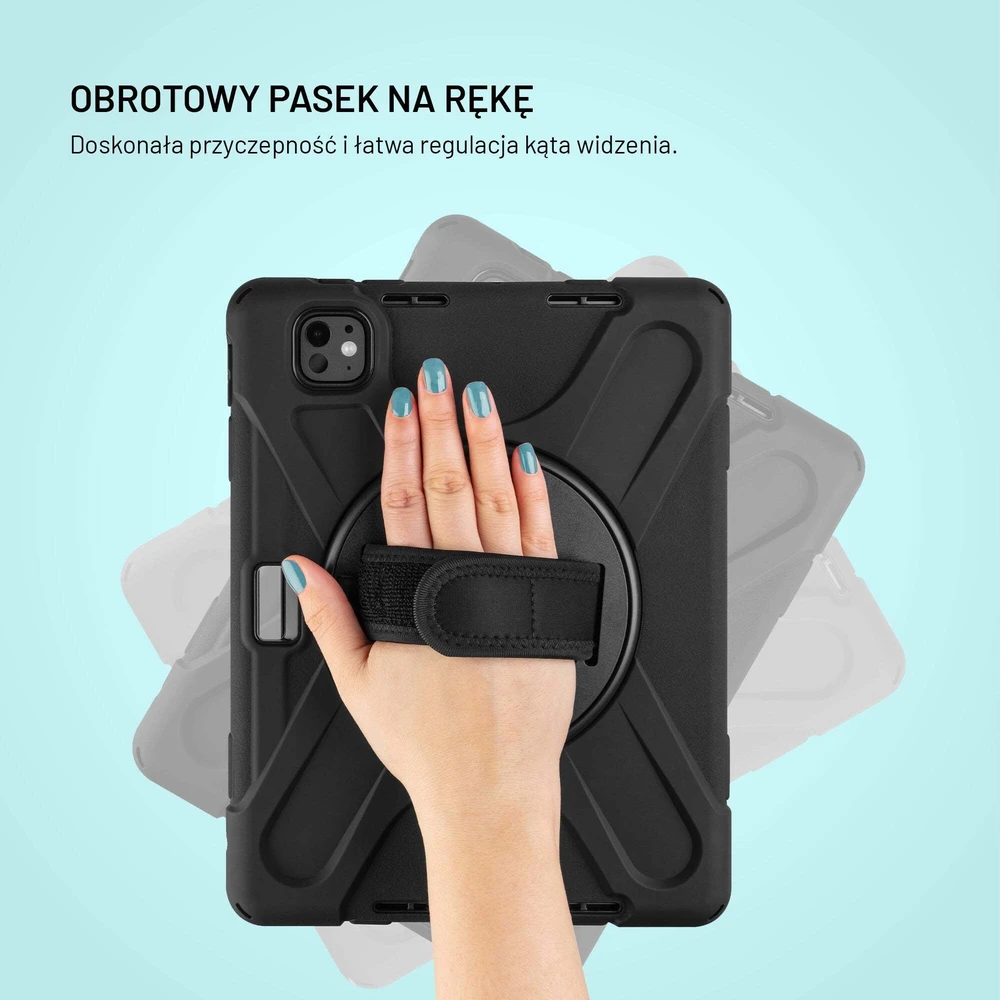 Dėklas na tablet Fixed EtuiRuggedTab do Samsung Galaxy Tab A11 juoda