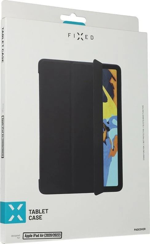 Fixed Padcover | Apple | Planšetė Case | iPad Air 11" (2020-2026) | Artificial leather/TPU | Juodas